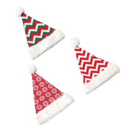 2021 new knitted wool Santa hat Christmas luxury christmas plush santa hat