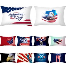 The latest 30X50CM pillow case, American Independence Day pattern style selection, textured household items, support Customised logo