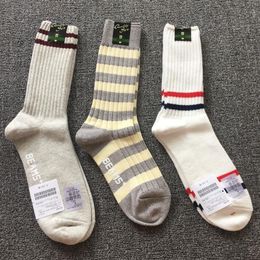 Japan beams plus Harajuku high tube pure cotton thick thread knitted men's and women's casual sock