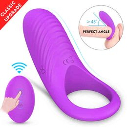 Nxy Sex Anal Toys Vibrating Penis Ring Safe Medical Silicone Remote Control 9 Speed Long Lasting Erection Vibrator for Men and Couple 1206