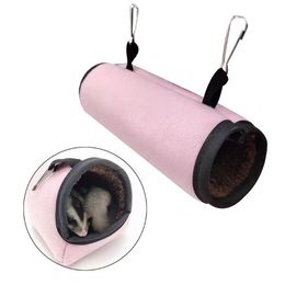 Small Animal Supplies Pet Tunnel Hammock Hanging Bed Mouse Hamster Bird Parrot Squirrel Shed Cave Hut Swing Nest Sleeping Rat Ferret Toy