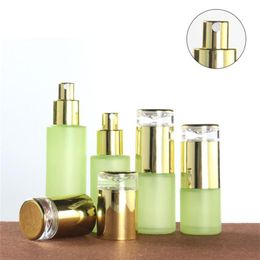 20ml 30ml 40ml 60ml 80ml 100ml 120ml Glass Spray Bottle Lotion Bottles Cream Jars Empty Cosmetic Packing Containers with Plastic