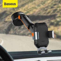 Baseus Gravity Holder Adjustable Auto Support With Suction Base for 4.7-6.5 Inch Mobilephone Car Phone Mount Stand