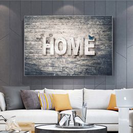 Large Size Abstract Home Poster Canvas Painting Wall Art Letter Picture HD Printing For Living Room Bedroom Decoration No Frame