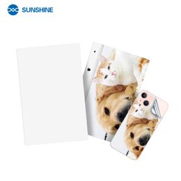 SUNSHINE 50pcs Back Cover Protective Blank Film Photo DIY Printing For 890C Mini Film Cutting Machine Customised Phone Sticker