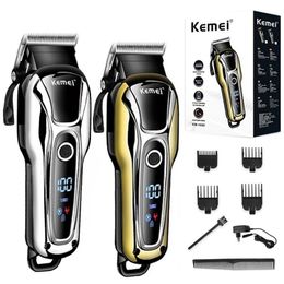 Original 2 speed professional hair trimmer for men dressing kemei clipper pro electric cutting machine 220216