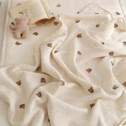 Baby cotton cover blanket summer thin air conditioning quilt baby girl boy 210702