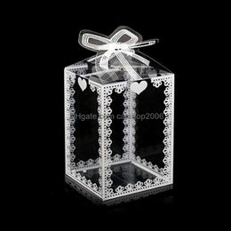 Gift Wrap Event & Party Supplies Festive Home Garden 5Pcs Clear Pvc Transparent Box Packing Wedding Favour Cake Boxes Candy Chocolate Birthda