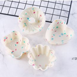 Silikon Cupcake Kalıp Bakeware Maker Kalıp Tepsi Mutfak Pişirme Araçları DIY Doğum Günü Partisi Kek Kalıpları LLA10701