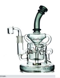 Recycler Hookahs Bong Beaker Base Water Bongs Heady Glass Oil rigs Percolator Water Pipes Smoke Pipe With 14mm Joint