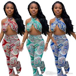 Women Tracksuits Two Piece Pants Sets Summer Clothing Printed Shorts + T-shirt Short Sleeve Crop Top Sexy Suits S-XXL