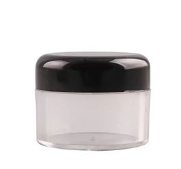 2022 new Refillable Plastic Screw Cap Lid with Clear Base Empty Cosmetic Jar for Nail Powder Bottle Eye Shadow Container 30g 30ml/1oz