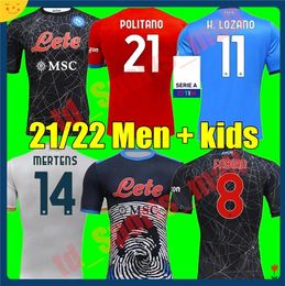 napoli soccer Australia - 2021 2022 Napoli Soccer Jerseys Halloween Burlon MARADONA Maglietta da calciatore OSIMHEN INSIGNE 21 22 SSC MAGLIA MERTENS adult Men Kids Kits Football Shirt