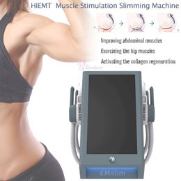 Portable 4 Handpieces Emslim HIEMT Body Slimming Machine Butt Lift Muscle Build Beauty Equipment