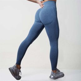 Women Push Up Leggings Fitness Leggings Gym Breathable Sexy Legging High Waist Workout Seamless Legging 210928