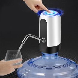 Water Bottle Pump Water Dispenser USB Rechargeable Electric Water Pump Portable Automatic Drinking Pump Bottle DHL