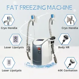 Multifunction 5 In 1 Cryolipolysis Lipo Laser Cavitation Rf Vacuum Machine 2 Cryo Handle Cryolipolysi Slimming Machines