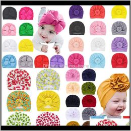 Fashion Baby Europe Style Turban Knot Head Wraps India Ears Cover Kids Children Flower Bohemia Beanie Lmf21 V7Yi4