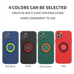 Fashion Phone Case Kickstand Covers Magnet Ring Stand For Iphone 11 12 13 Mini Pro X Xr Xs Good-looking For Men Women