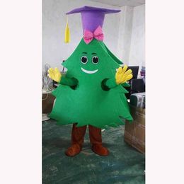Performance Green Tree Mascot Costume Halloween Fancy Party Dress Club Plant Cartoon Character Suit Carnival Unisex Adults Outfit