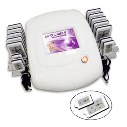 Lipolaser Slimming Equipment Home Use 2021 Newest Portable 14 Laser Pads Diode Lipo Fat Burning Machine
