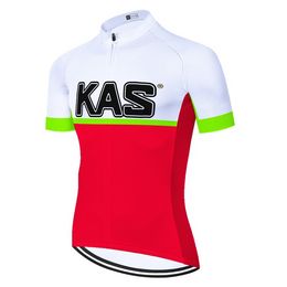 Team KAS Maillot Ciclismo Retro Summer Quick Dry Breathable Cycling Jersey Sleeve Roupa Ciclismo Cycling T Shirt