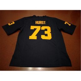 Custom 009 Youth women # 73 Maurice Hurst Michigan Wolverines Football Jersey size s-5XL or custom any name or number jersey