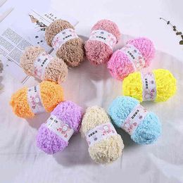 1PC 10pcs=500g Super Soft Smooth Chunky Acrylic Double Knitting Wool Yarn Colourful Baby Skein Ball Yarn For DIY Knitting Craft Y211129