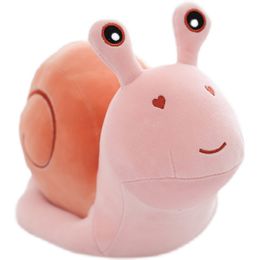 Snails Plush Toy Stuffed Animals Cute Cartoon Snail Soft Doll Pillow Kids Toys Birthday Christmas Gift LA304