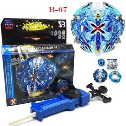 Burst B-67 Starter Zillion Zeus Spining Top with Launcher Juguetes Metal Fusion Fafnir Blade Gyroscope Toys for Children Boys X0528