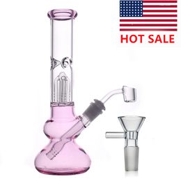 Hitman Hookah beaker Glass Bong water pipes ice catcher thick material for smoking 10.5" bongs with quartz banger nail wholesale price