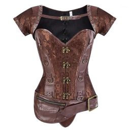 Womens Steampunk Cami Retro Lace Camisole Lace Up Back Bodice Punk Tank Tops