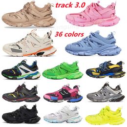 2022 New Designer Track Tess S 3.0 Mens Hiking Shoes Women Orange Blue Pink Clunky Casual Sneaker Dad Chaussures C34