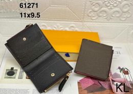 Designer wallet Whole Lady Multicolor Coin Purse short Wallet Colourful Card Holder Classic Zipper Pocket card holder No20145292A