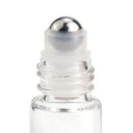 10ml Glass Essential Oil Bottles Clear Amber Roll On Oil Bottle Bamboo Lid Stainless Steel Roller Ball Essential Oil Sample Vials GGA4739