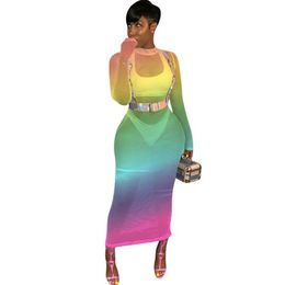 Buy Rainbow Maxi Dresses Online 