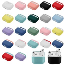 Soft Ultrathin Silicone Protective Sleeve Earphone Case Full Cover for AirPods 2021 3rd Generation Airpods3 4 Cases Apple Bletooth Headphone Accessories