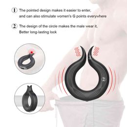 NXY Cockrings Vibrator for Male Masturbator Penis Rings Massage Stimulation Delay Ejaculation Training Adult Men Sex Toys Shop 18+ 1124