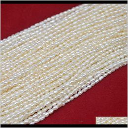 Pendant Necklaces & Jewellery Drop Delivery 2021 Pendants Natural Colour Fresh Water 1Dot5 -- 2Mm Metre Shaped Small Pearl Semi Finished Necklac