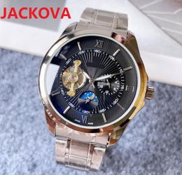 Top Brand Super Gift Mens Watches 43mm Automatic Mechanical Watch Solid Full Fine Stainless Steel Sapphire Self-wind Fashion Wristwatches