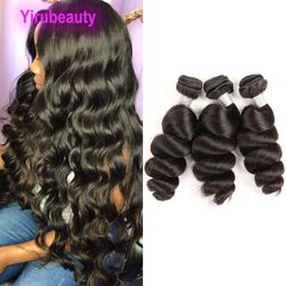 Brazilian Human Hair Loose Wave 4 Pieces Or 5 pcs Deep Wave Double Wefts 8-30inch Wholesale Hairs Extensions