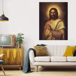 Jesus Portrait Large Oil Painting On Canvas Home Decor Handcrafts /HD Print Wall Art Pictures Customization is acceptable 21070901