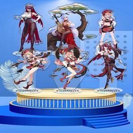 2021 Popular Anime Genshin Impact Raiden Shogun Kaedehara Kazuha Acrylic Figure Stand Model Desk Decor Fans Collection Prop Gift G1019