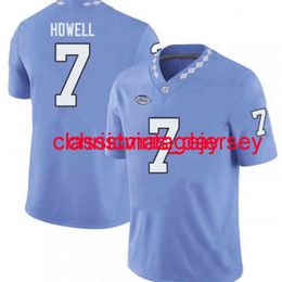 Stitched Sam Howell North Tar Heels Jersey Embroidery Custom XS-5XL 6XL