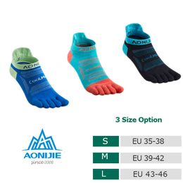 3 Pairs Toe Socks Run Lightweight No-show Five Fingers Running Soccer Basketball Yoga Sock Men Marathon Race Women