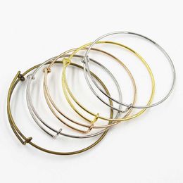 5pcs Cheap Wholesale Expandable Wire Bracelets Bangles for Women Kids 65mm Diy Jewellery Making Factoy Price Big Promotion Q0719