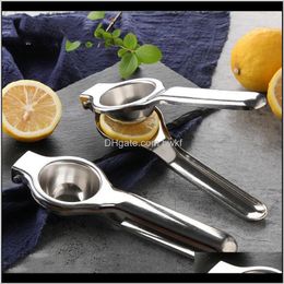 Juicers Food Processors Kitchen, Dining Bar Home & Garden Drop Delivery 2021 Stainless Steel Citrus Fruits Squeezer Hand Manual Kitchen Tools