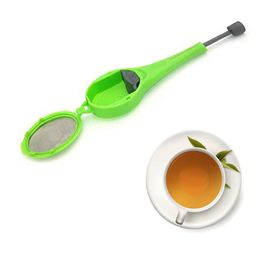 10pcs Tea Strainers Infuser 18cm Drinking Tools Gadget Measure Swirl Steep Stir And Press Food Grade Plastic Drinkware on Sales