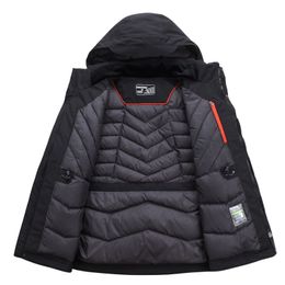 Top Quality White Duck Down Jacket Men Thick Winter Hat Detached Warm Parka Waterproof Windproof -30 Degrees 3069 211110