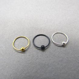 8mm nose ring Canada - 925 Sterling silver Nose ring Piercing nose hoop body jewelry 8mm nariz piercing 20pcs pack